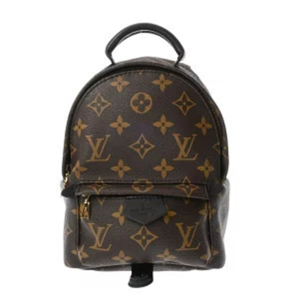 Louis Vuitton Monogram Palm Springs Backpack Rucksack Canvas Daypack Bag Brown